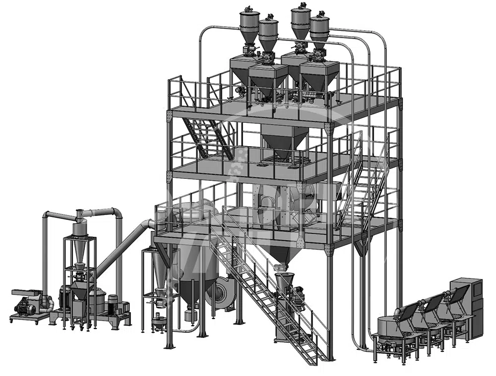 Veterinary Medicine Crushing Mixing Production Line